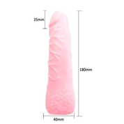 Удлиняющая насадка на пенис с расширением в основании - 18 см. - фото, цены
