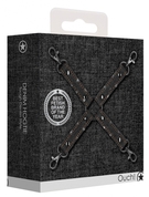 Крестообразный черный фиксатор для оков Roughend Denim Style - фото, цены