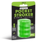 Зеленый портативный мастурбатор Zolo Original Pocket Stroker - фото, цены