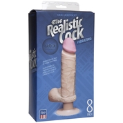 Вибромассажер-реалистик на присоске The Realistic Cock Ultraskyn Vibrating 8”- 23,5 см. - фото, цены