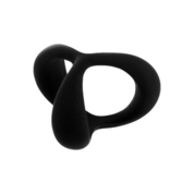Черное эрекционное кольцо для пениса без вибрации - фото, цены