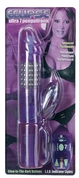 Фиолетовый вибратор с вращающимися металлическими шариками - фото, цены