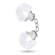 Белые игровые наручники Plush Fur Cuffs - фото, цены