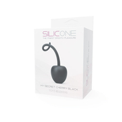 Чёрный анальный стимулятор Silicone My Secret Cherry - 11 см. - фото, цены