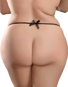 Черные трусики Remote Bowtie Bikini Xl-xxl с вибрацией и анальным стимулятором - фото, цены