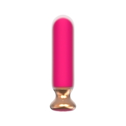 Розовый перезаряжаемый мини-вибратор - 12 см. - фото, цены