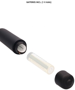 Черный стимулятор уретры с вибрацией Silicone Vibrating Bullet Plug With Beaded Tip - фото, цены