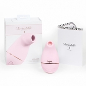 Розовый клиторальный вакуум-волновой массажер Irresistible Kissable - фото, цены