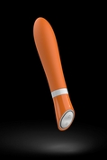 Оранжевый вибратор Bgood Deluxe - 18 см. - фото, цены