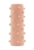 Телесная насадка на пенис с шишечками XLover - 14,5 см. - фото, цены