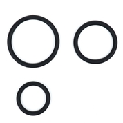 Набор из 3 черных эрекционных колец «Оки-Чпоки» - фото, цены