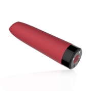 Красный мини-вибратор Awaken со скошенным кончиком - 10 см. - фото, цены