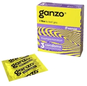 Тонкие презервативы для большей чувствительности Ganzo Sence - 3 шт. - фото, цены