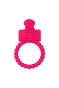 Розовое силиконовое виброкольцо A-toys - фото, цены