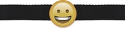 Кляп-смайлик Smiley Emoji с черными лентами - фото, цены