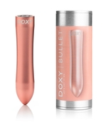 Розовая металлическая вибропуля Doxy - 12 см. - фото, цены