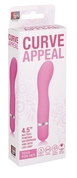 Розовый мини-вибратор для G-стимуляции Neon Curve Appeal Pink - 11,4 см. - фото, цены