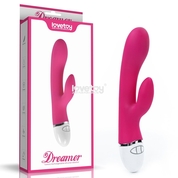 Розовый вибратор-кролик Dreamer Rechargeable Vibrator - 21 см. - фото, цены