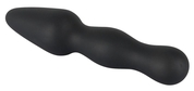 Чёрный анальный стимулятор из силикона - 17,3 см. - фото, цены