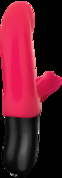 Красный пульсатор с клиторальным лепестком Bi Stronic Fusion - 21,5 см. - фото, цены