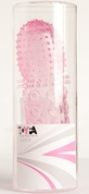 Гелевая розовая насадка с рельефом - 13,5 см. - фото, цены