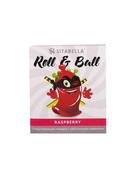 Стимулирующий презерватив-насадка Roll Ball Raspberry - фото, цены