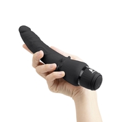 Черный анальный вибратор 7 Slim Anal Realistic Vibrator - 20 см. - фото, цены