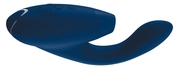 Синий стимулятор Womanizer Duo с вагинальным отростком - фото, цены