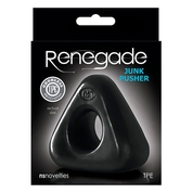 Черное треугольное эрекционное кольцо Renegade Junk Pusher - фото, цены