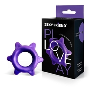 Фиолетовое эрекционное кольцо с шипиками - фото, цены