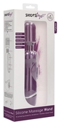 Фиолетовый универсальный массажер Silicone Massage Wand - 20 см. - фото, цены