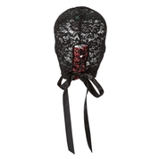 Кружевная маска-шлем на шнуровке сзади Corset Lace Hood - фото, цены