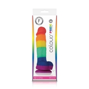 Радужный фаллоимитатор Colours Pride Edition 5 Dildo - 17,8 см. - фото, цены