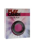 Чёрное эрекционное кольцо Play Candi Cotton Pop Black - фото, цены