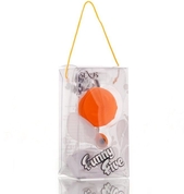 Оранжевый виброшарик с выносным пультом-кнопкой - фото, цены