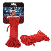 Красная мягкая веревка для бондажа Bdsm Rope 32.75 - 10 м. - фото, цены