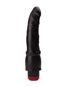Чёрный вибромассажер-реалистик - 19,3 см. - фото, цены