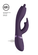 Фиолетовый вибромассажер-кролик Nilo - 22 см. - фото, цены