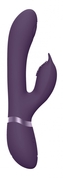 Фиолетовый вибромассажер-кролик Aimi - 22,3 см. - фото, цены