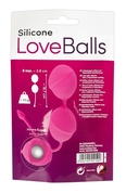 Розовые вагинальные шарики Silicone Love Balls - фото, цены