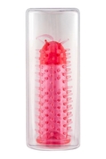 Красная закрытая насадка с шипами разной длины - 12,5 см. - фото, цены