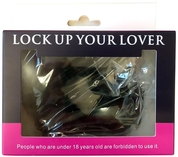 Черные меховые наручники Love с ключиками - фото, цены