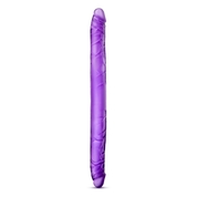 Фиолетовый двусторонний фаллоимитатор B Yours 16 Double Dildo - 40,6 см. - фото, цены