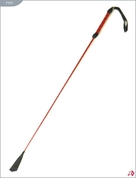 Длинный плетеный стек с красной лаковой ручкой - 85 см. - фото, цены