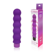 Фиолетовый силиконовый вибратор-елочка Cosmo - 15 см. - фото, цены