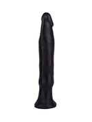 Чёрный анальный фаллоимитатор без мошонки - 14 см. - фото, цены
