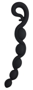 Черная анальная цепочка Bendybeads - 26,2 см. - фото, цены