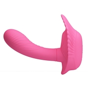 Розовый вибростимулятор для ношения - для массажа точки G и клитора - фото, цены
