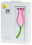 Розовый клиторальный стимулятор-тюльпан Juliet - фото, цены