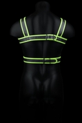 Стильная портупея Body Harness с неоновым эффектом - размер L-xl - фото, цены